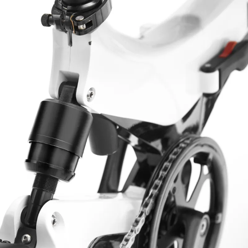 MiRider One Electric Folding Bike in White-6
